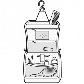 Сумка-органайзер toiletbag graphite, L 23 см, W 10 см, H 20 см, Reisenthel