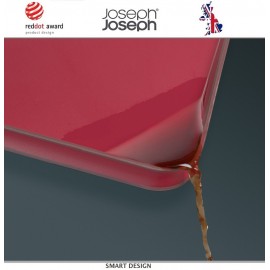 Доска двухсторонняя разделочная Cut and Carve Plus, красный, Joseph Joseph
