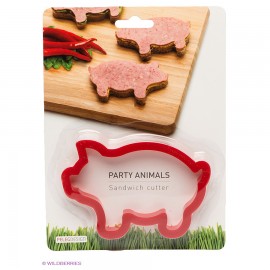 Форма для бутербродов Party animals свинья, Peleg Design