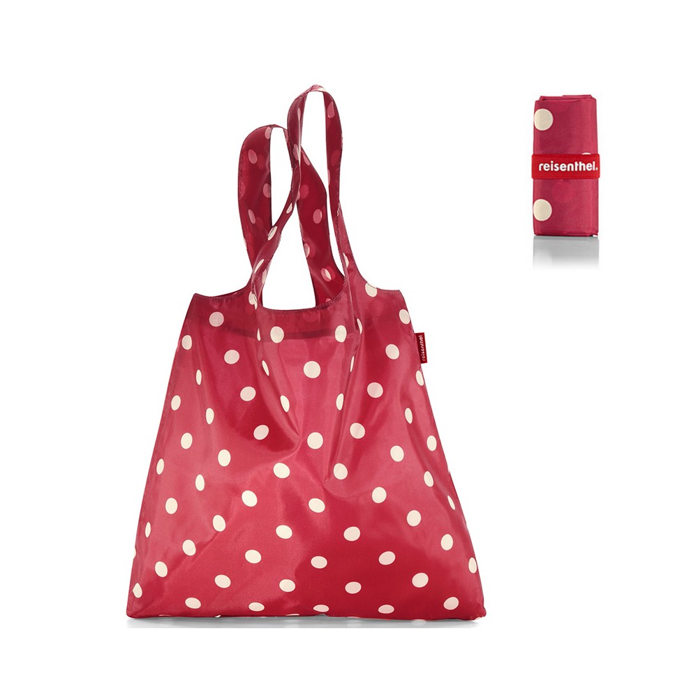 Сумка складная mini maxi shopper ruby dots, L 43,5 см, W 7 см, H 60 см, Reisenthel