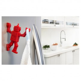 Магнитный крючок для холодильника robohook красный, L 8,9 см, W 1,7 см, H 9,5 см, Peleg Design