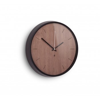 Настенные часы Madera, D 32 см, дерево, металл, Umbra