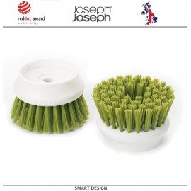 Щетка Palm Scrub с дозатором моющего средства, зеленая, Joseph Joseph