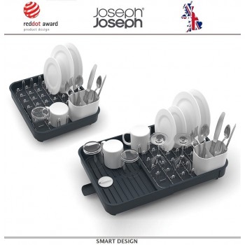 Раздвижная сушилка Extend для посуды, серая, Joseph Joseph