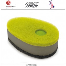 Губки Soapy (3 шт) с капсулой для моющего средства, зеленый, Joseph Joseph