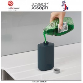 Органайзер SinkBase Plus для раковины с дозатором для мыла и бутылочкой, серый, Joseph Joseph