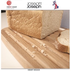Хлебница Коллекция 100, сталь нержавеющая, дерево, Joseph Joseph