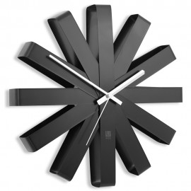 Часы настенные Ribbon черный, D 30,5 см, Umbra