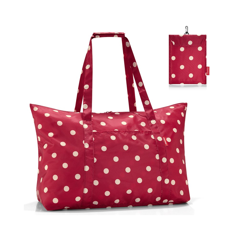 Сумка складная mini maxi travelbag ruby dots, L 65 см, W 26 см, H 41 см, Reisenthel