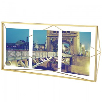 Мультирамка большая Prisma 3 медь, сталь, Umbra