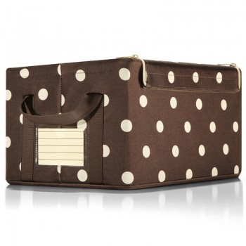 Коробка для хранения storagebox s mocha dots, L 35,5 см, W 25 см, H 19 см, Reisenthel