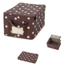 Коробка для хранения storagebox s mocha dots, L 35,5 см, W 25 см, H 19 см, Reisenthel