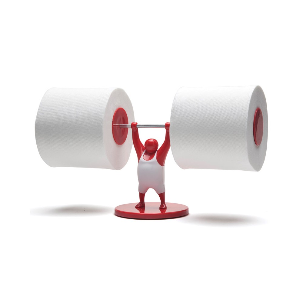 Держатель для туалетной бумаги mr.t красный, H 15,5 см, L 31 см, W 11 см, пластик, металл, Monkey Business