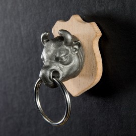 Держатель для ключей с брелком bull, L 3 см, W 3 см, H 6,5 см, Suck UK