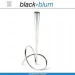 Loop ваза дизайнерская интерьерная, сталь, Black+Blum