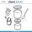 Lunch Pot ланч-бокс 2 в 1, 300 и 500 мл, бело-оливковый, Black+Blum
