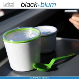 Lunch Pot ланч-бокс 2 в 1, 300 и 500 мл, бело-салатовый, Black+Blum
