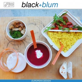 Box Appetit ланч-бокс двойной, белый-желтый, Black+Blum
