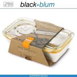 Bento Box Appetit ланч-бокс с разделителем, белый-оранжевый, Black+Blum