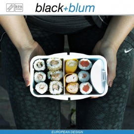 Bento Box Appetit ланч-бокс с разделителем, белый-лайм, Black+Blum