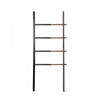 Вешалка-лестница hub чёрный/орех, L 41 см, W 152 см, H 3,8 см, Umbra