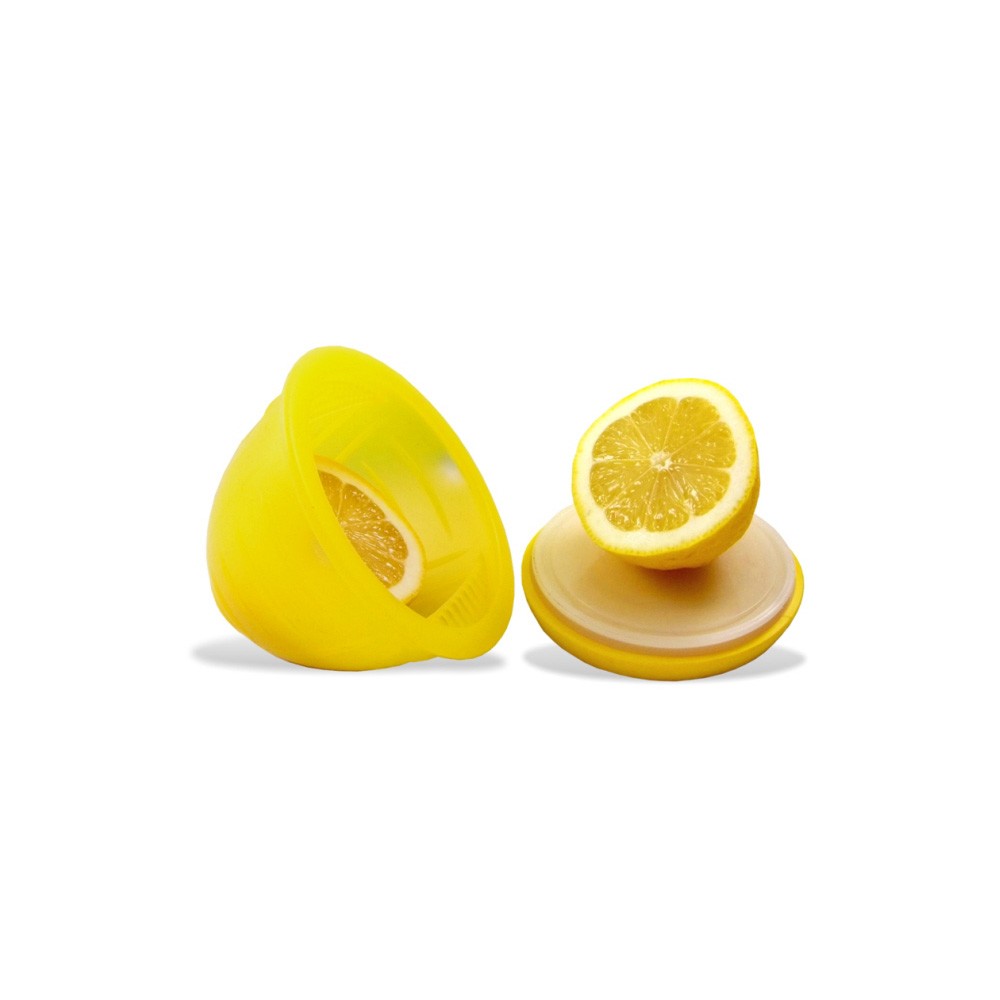 Контейнер-соковыжималка с разделочной доской citruspod желтый, H 8,5 см, L 10 см, W 10 см, силикон, Fusionbrands