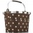 Корзина для велосипеда bikebasket plus mocha dots, L 35 см, W 28 см, H 29 см, Reisenthel
