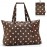 Сумка складная mini maxi travelbag mocha dots, L 65 см, W 26 см, H 41 см, Reisenthel