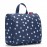 Сумка-органайзер toiletbag xl spots navy, L 28 см, W 10 см, H 25 см, Reisenthel