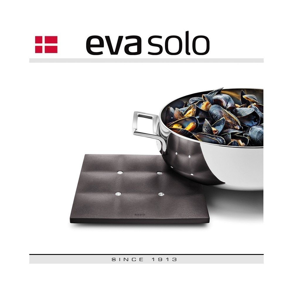 Подставка под горячее Dish mat, черная, L 17,6 см, W 17,6 см, Eva Solo