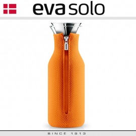 Графин Fridge для горячих и холодных напитков в неопреновом текстурном чехле 3D, 1 л, оранжевый, Eva Solo