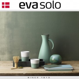 Кофейные стаканы EVA для латте, 2 шт 360 мл, лунно-голубые, силиконовый ободок, Eva Solo
