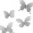 Декор для стен mariposa 9 никель, L 25 см, W 7 см, H 30 см, Umbra