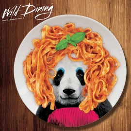 Тарелка Wild Dining Кот, D 25 см, керамика, Mustard