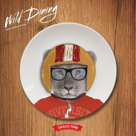 Мелкая тарелка Wild Dining Малыш Коала, D 17,4 см, керамика, Mustard