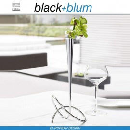 Loop ваза дизайнерская интерьерная, сталь, Black+Blum