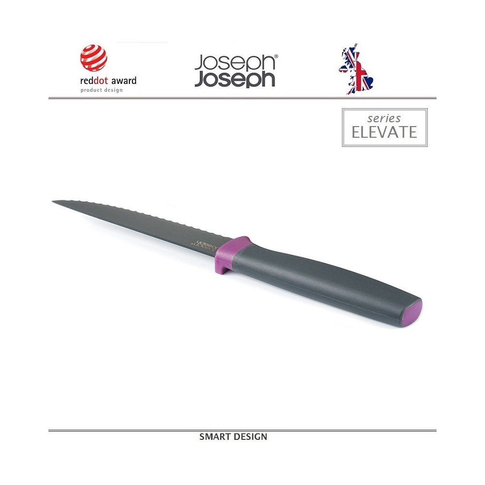 Нож Elevate для томатов, зубчатое лезвие 11 см, Joseph Joseph