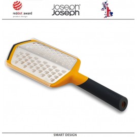 Тёрка Twist с двумя лезвиями, складной ручкой и защитным чехлом, оранжевая, Joseph Joseph