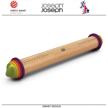 Скалка Adjustable регулируемая, цвет мультиколор, Joseph Joseph