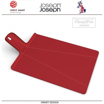 Большая доска Chop2pot Plus складная, красный, Joseph Joseph