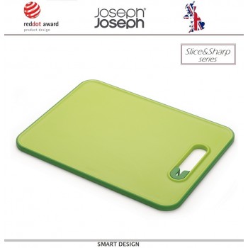 Доска Slice and Sharpen с керамической ножеточкой, зеленая, Joseph Joseph