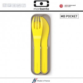 Набор из 3 столовых приборов MB Pocket Color желтый, Monbento