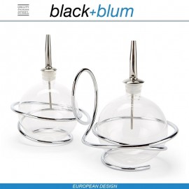 Loop бутылки для масла и уксуса, стекло, сталь, Black+Blum