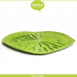 Коврик-сушилка Lotus,  32 x 32 см, зеленый, Qualy