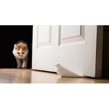 Подпорка для двери dove белая, L 7 см, W 17 см, H 4,3 см, Qualy