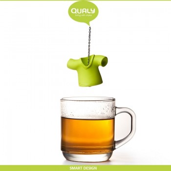 Заварочная ёмкость Tea Shirt для чая, зеленый, Qualy