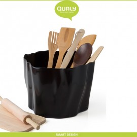 Емкость Flow многофункциональная, 26 x 26 см, H 20 см, черный, Qualy Емкость Flow многофункциональная, 26 x 26 см, H 20 см, черный, Qualy