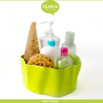 Емкость Flow многофункциональная, 25 x 25 см, H 12 см, зеленый, Qualy