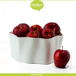 Емкость Flow многофункциональная, 25 x 25 см, H 12 см, белый, Qualy