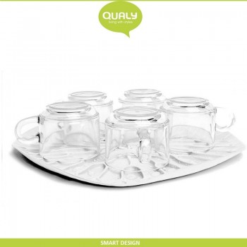 Коврик-сушилка Lotus,  32 x 32 см, белый, Qualy